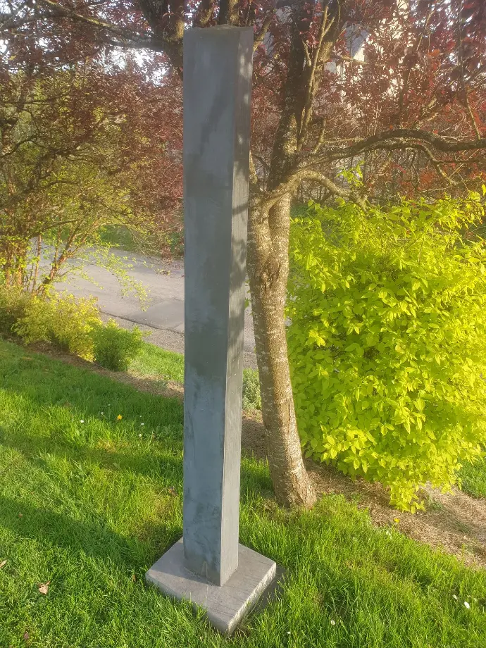 Colonnes Sciées en Schiste Belge – Gezaagde Belgische Leisteen Schist Kolommen