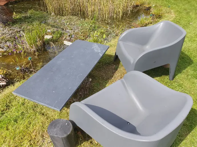 Tables Apéro Polies en Schiste Belge - Gepolijste Belgische Leisteen Schist Apéro Tafels