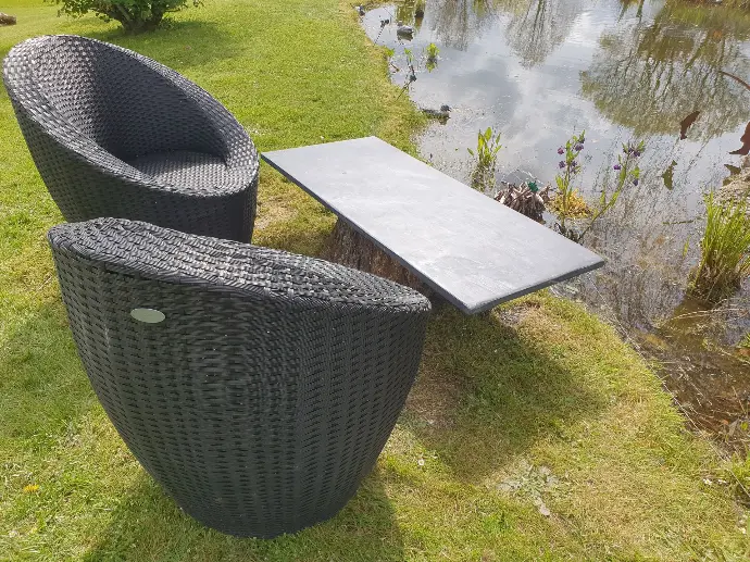 Tables Apéro Polies en Schiste Belge - Gepolijste Belgische Leisteen Schist Apéro Tafels